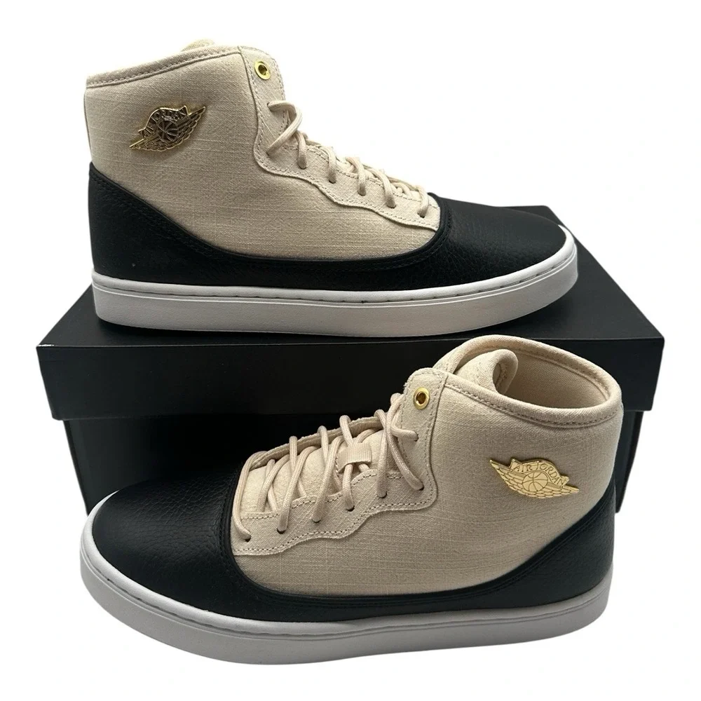 Nike‎ Air Jordan Jasmine Premium HC GG Shoes YOUTH Size 6.5 Y Beige White Black